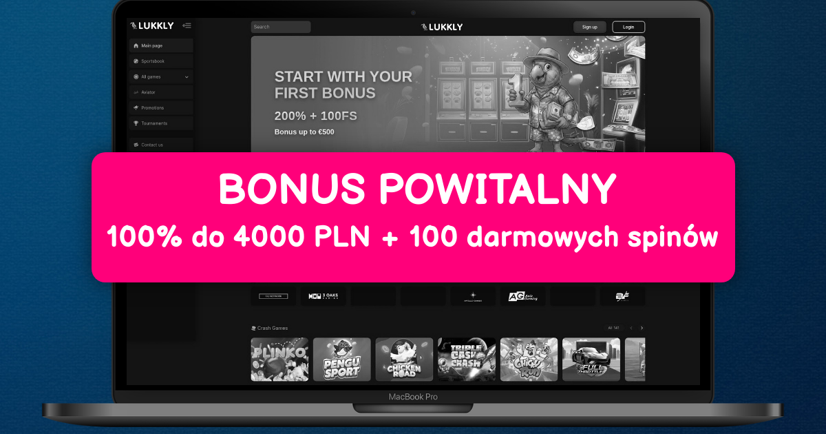 Lukkly Casino welcome bonus