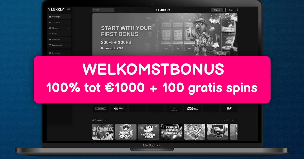 Lukkly Casino welcome bonus